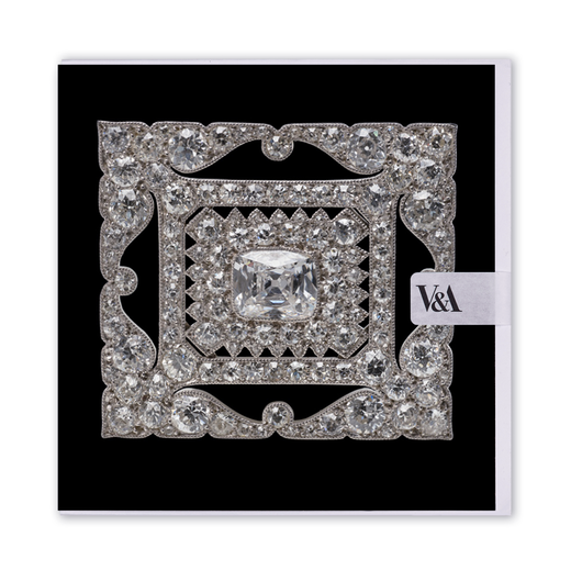 CARTIER Diamond brooch greetings card